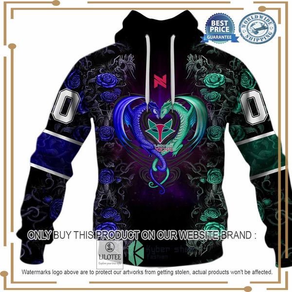 personalized netball au melbourne vixens rose dragon shirt hoodie 2 59674