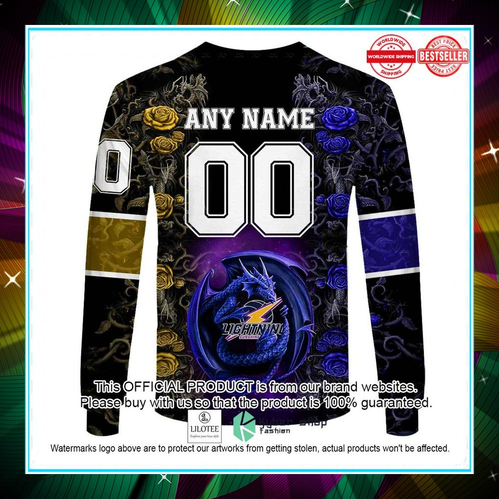 personalized netball au sunshine coast lightning rose dragon hoodie shirt 8 904