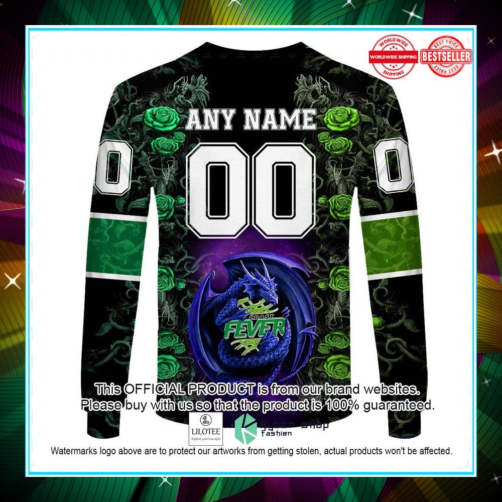 personalized netball au west coast fever rose dragon hoodie shirt 8 904