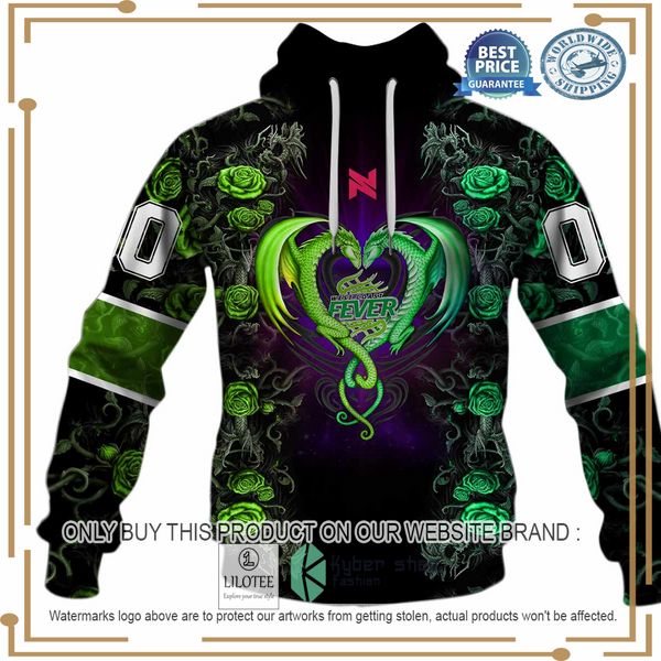personalized netball au west coast fever rose dragon shirt hoodie 2 49202