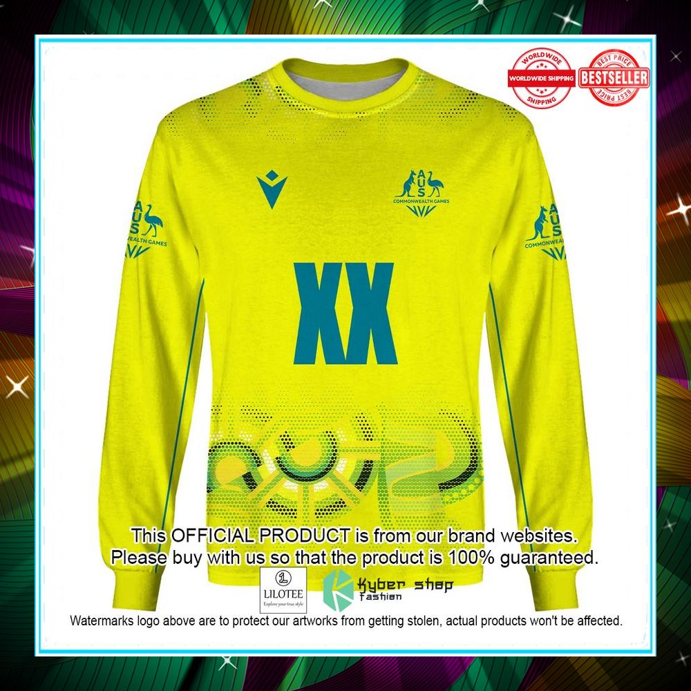 personalized netball australia diamonds yellow jersey 2022 hoodie shirt 4 996