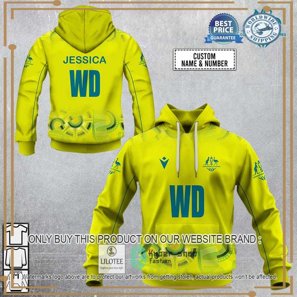 personalized netball australia diamonds yellow jersey 2022 shirt hoodie 1 34191