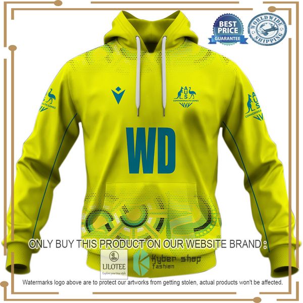 personalized netball australia diamonds yellow jersey 2022 shirt hoodie 2 91008