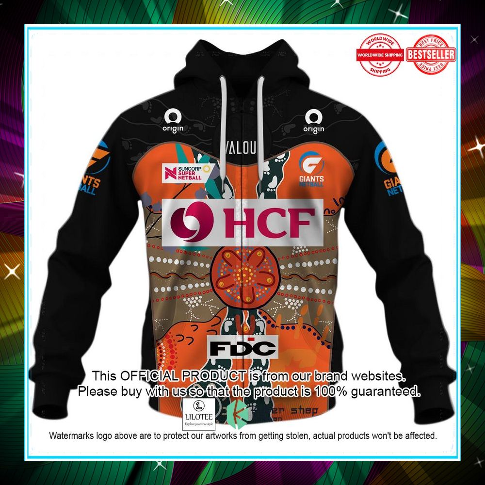 personalized netball giants indigenous jersey hoodie shirt 2 985