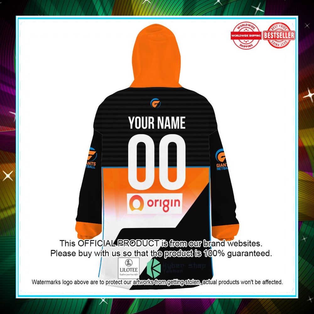 personalized netball giants oodie blanket hoodie 5 741
