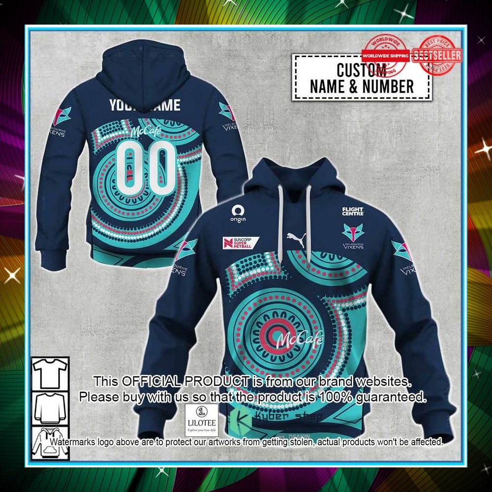 personalized netball melbourne vixens indigenous jersey hoodie shirt 1 756