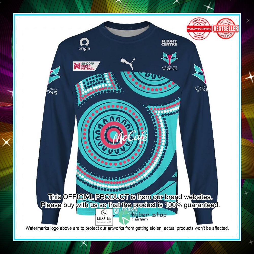 personalized netball melbourne vixens indigenous jersey hoodie shirt 5 535