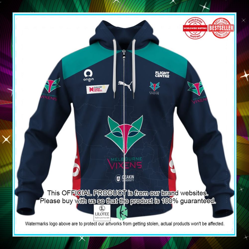 personalized netball melbourne vixens jersey 2022 hoodie shirt 5 926