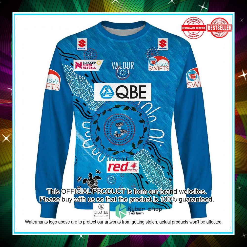 personalized netball new south wales swifts indigenous jersey hoodie shirt 5 19