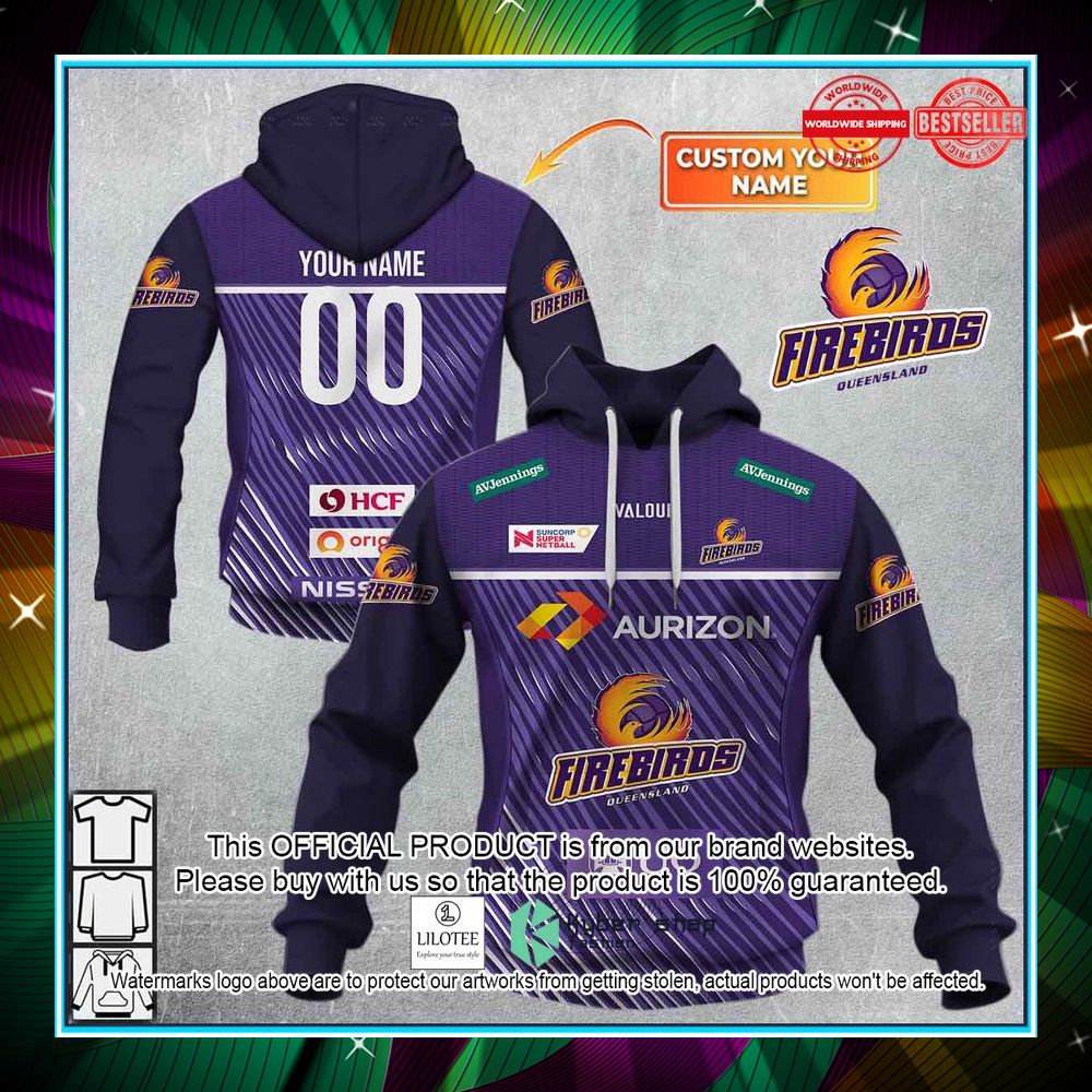 personalized netball queensland firebirds jersey 2022 hoodie shirt 1 971
