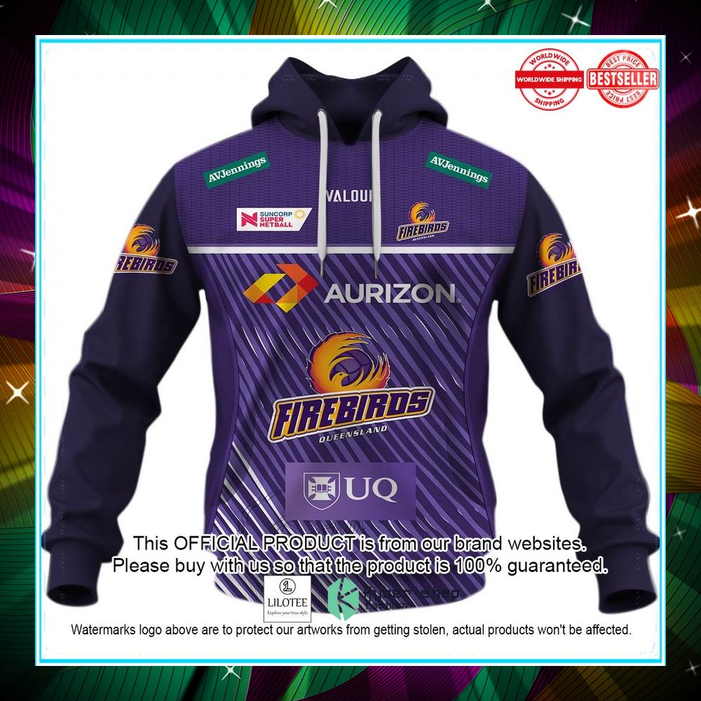 personalized netball queensland firebirds jersey 2022 hoodie shirt 2 427