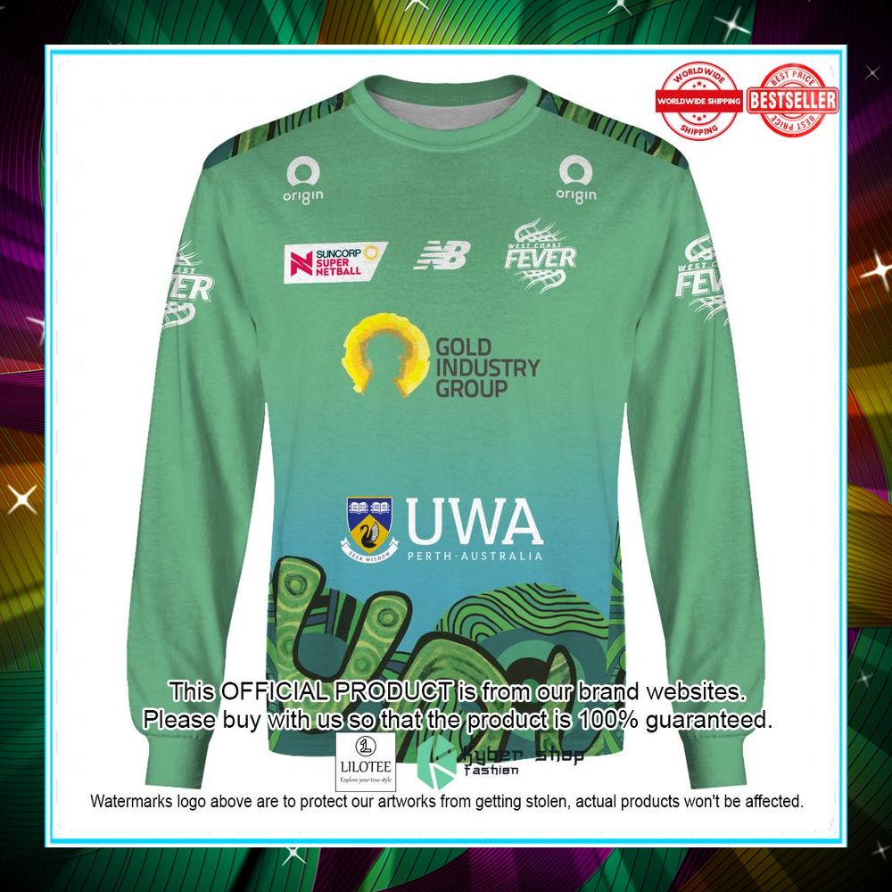 personalized netball west coast fever indigenous jersey hoodie shirt 5 401