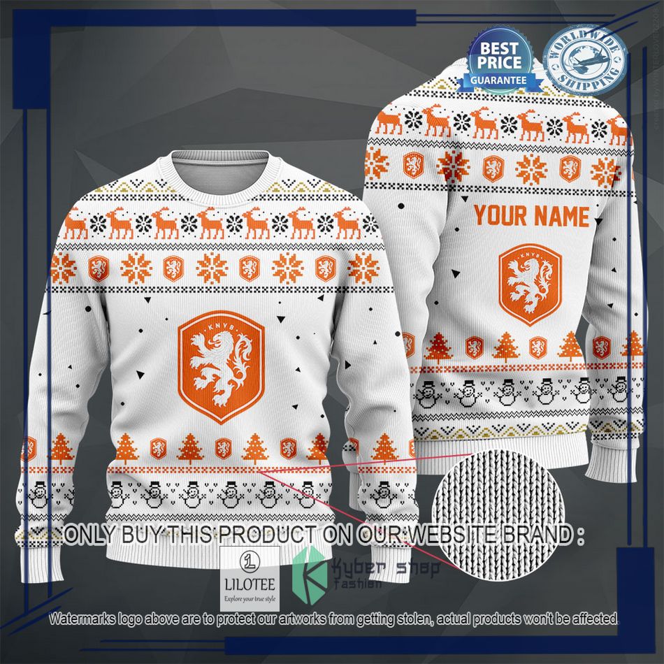 personalized netherlands football team christmas sweater hoodie sweater 2 36446