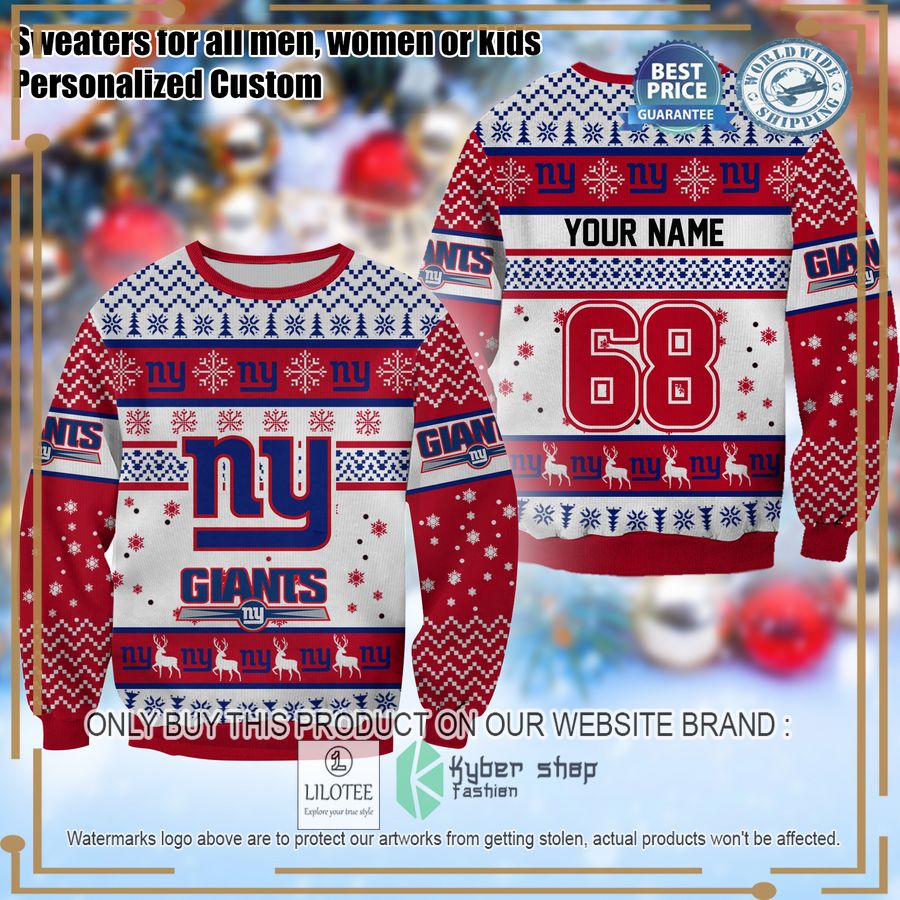 personalized new york giants christmas sweater 1 54804