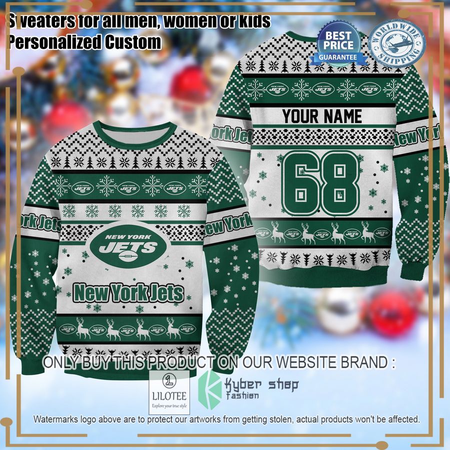 personalized new york jets christmas sweater 1 70419