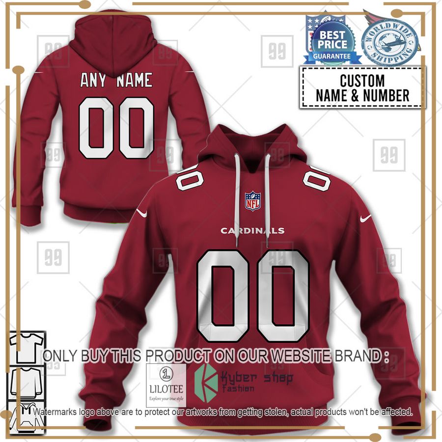 personalized nfl arizona cardinals home jersey shirt hoodie 1 90932