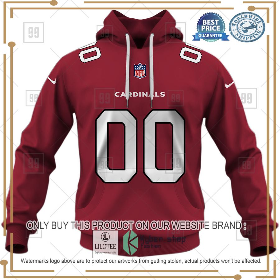 personalized nfl arizona cardinals home jersey shirt hoodie 2 42617