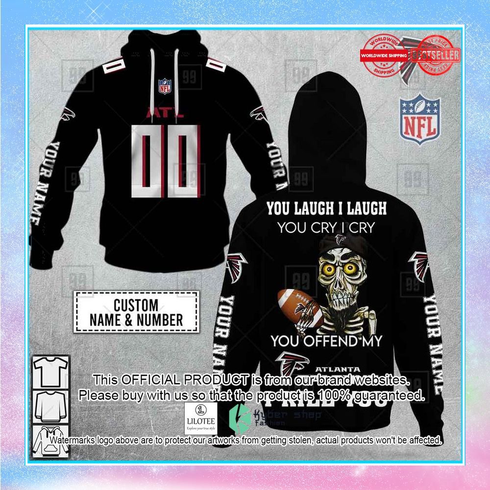 personalized nfl atlanta falcons you laugh i laugh achmed shirt hoodie 1 424