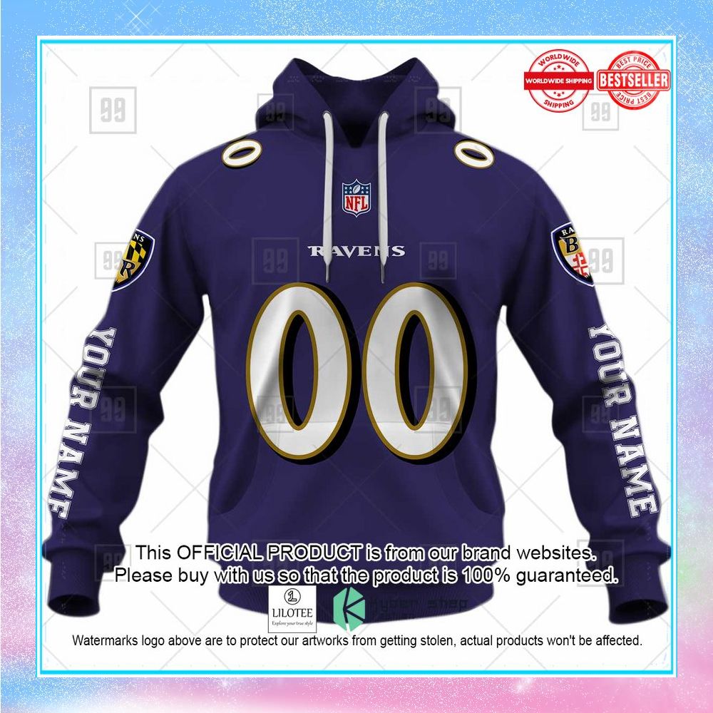 personalized nfl baltimore ravens you laugh jersey i laugh hoodie supergift99 2 461