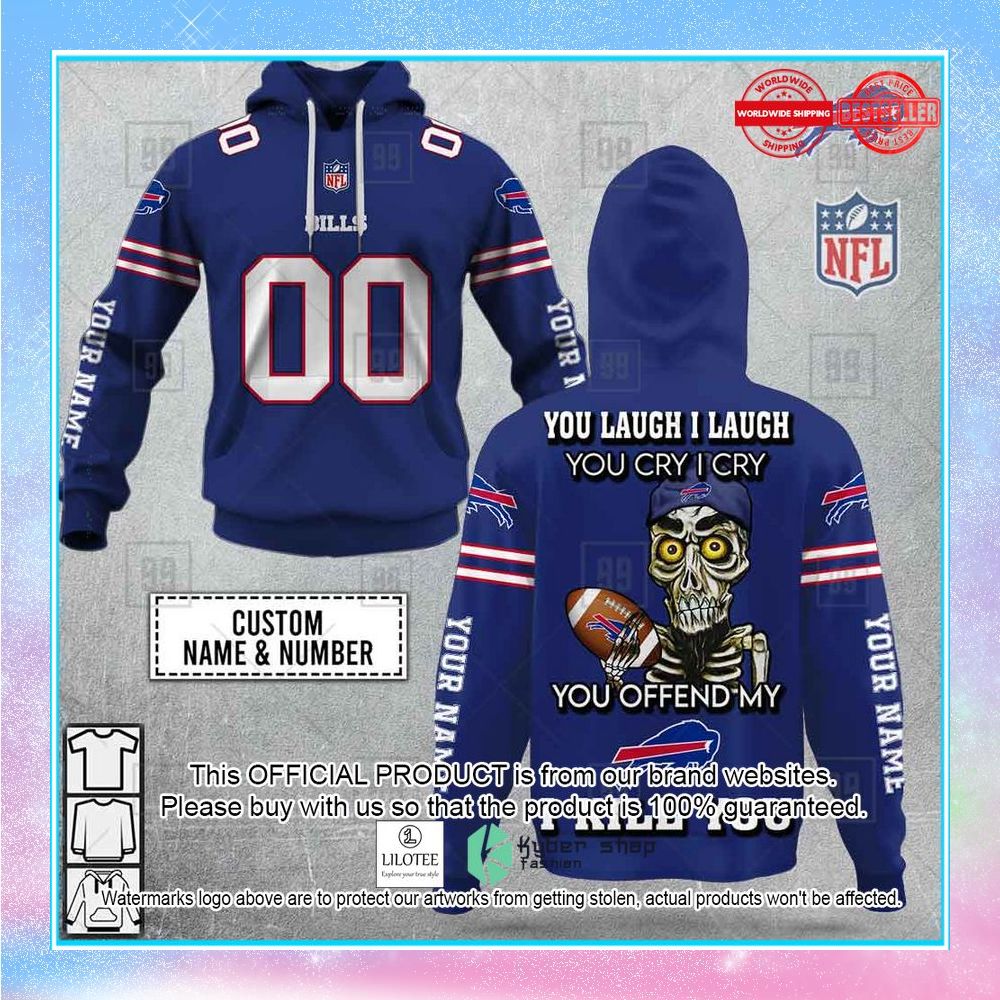 personalized nfl buffalo bills you laugh i laugh achmed shirt hoodie 1 914