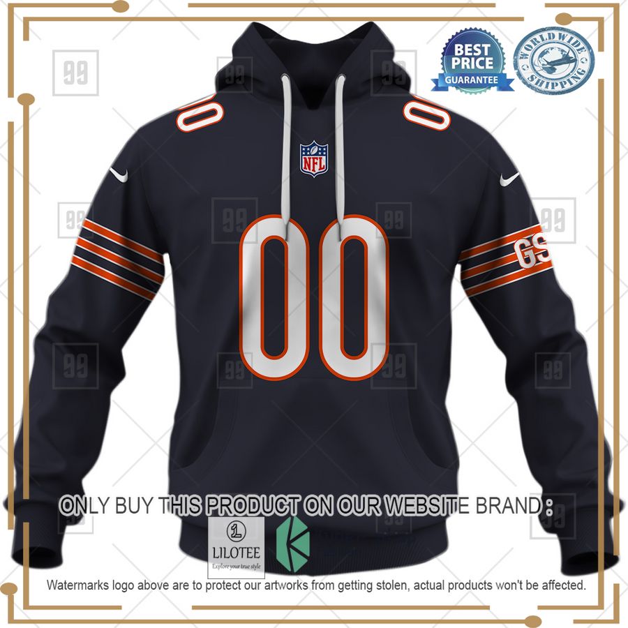 personalized nfl chicago bears home jersey shirt hoodie 2 6937