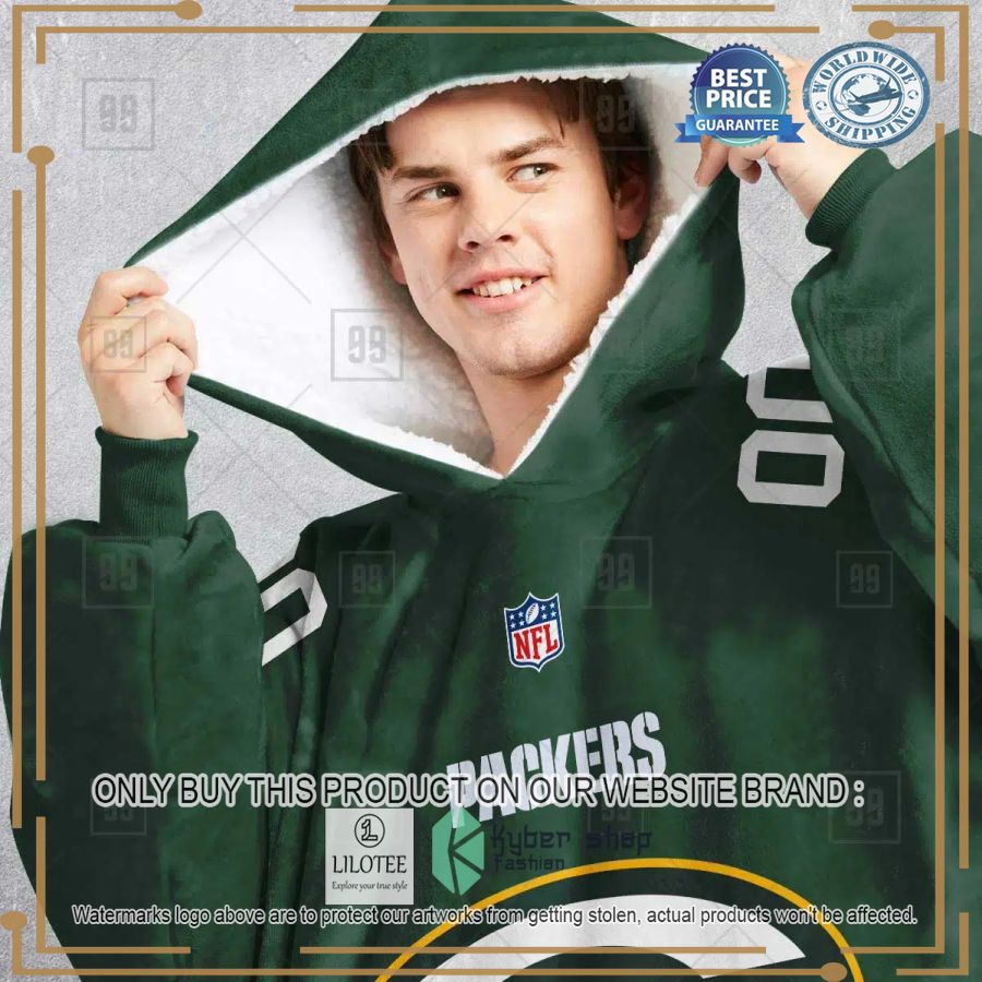 personalized nfl green bay packers oodie blanket hoodie 2 56020