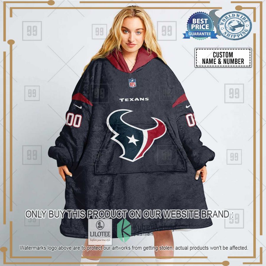 personalized nfl houston texans oodie blanket hoodie 1 86782