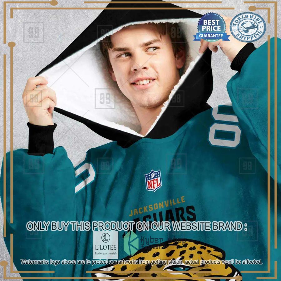 personalized nfl jacksonville jaguars oodie blanket hoodie 2 58343