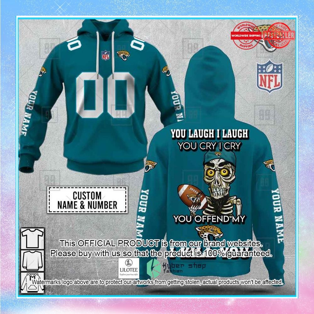personalized nfl jacksonville jaguars you laugh i laugh achmed shirt hoodie 1 220