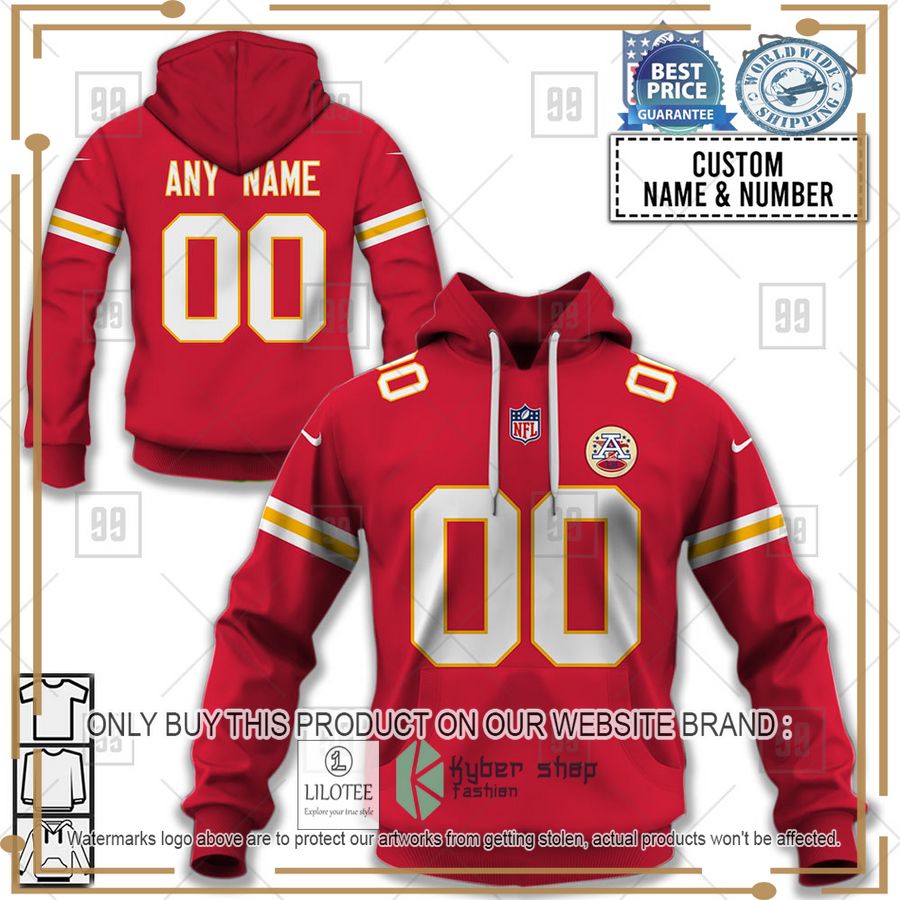 personalized nfl kansas city chiefs home jersey shirt hoodie 1 23519