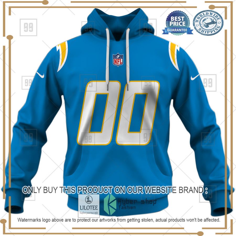 personalized nfl los angeles chargers home jersey shirt hoodie 2 25946