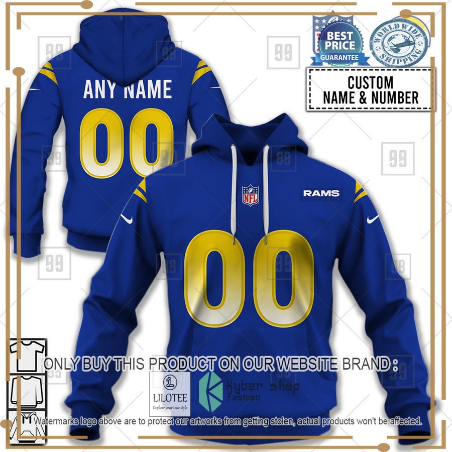 personalized nfl los angeles rams home jersey shirt hoodie 1 95938