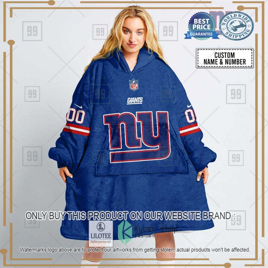 personalized nfl new york giants oodie blanket hoodie 1 39628