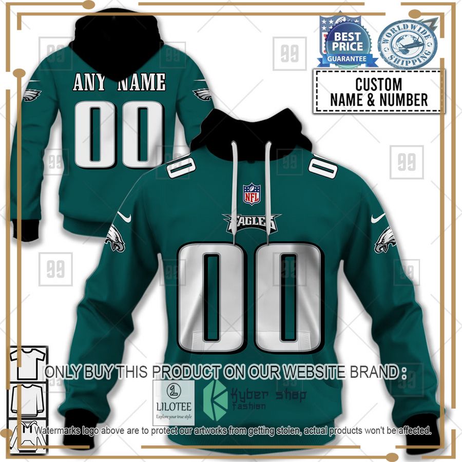 personalized nfl philadelphia eagles home jersey shirt hoodie 1 1471