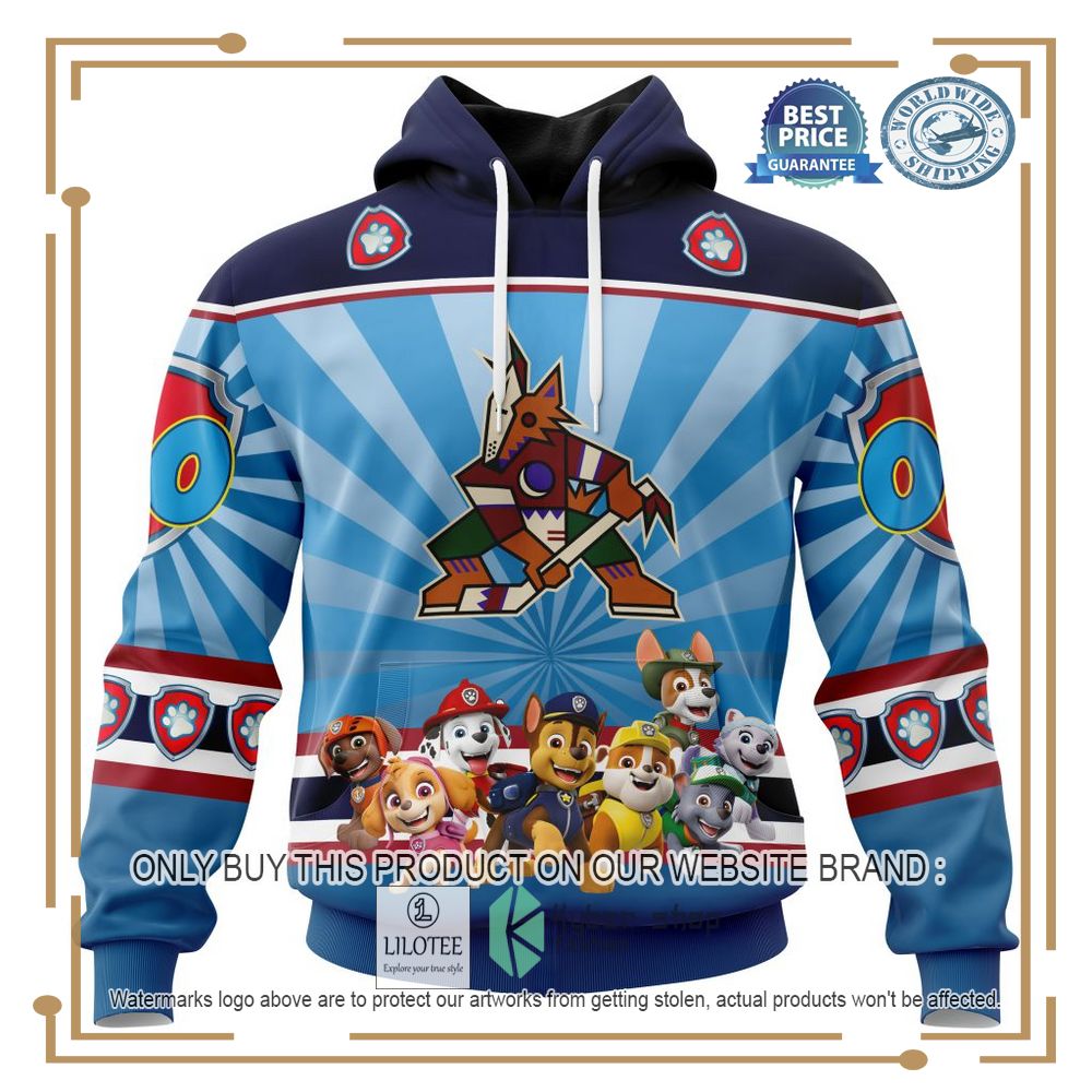 Personalized NHL Arizona Coyotes Special Paw Patrol 3D Shirt, Hoodie 18