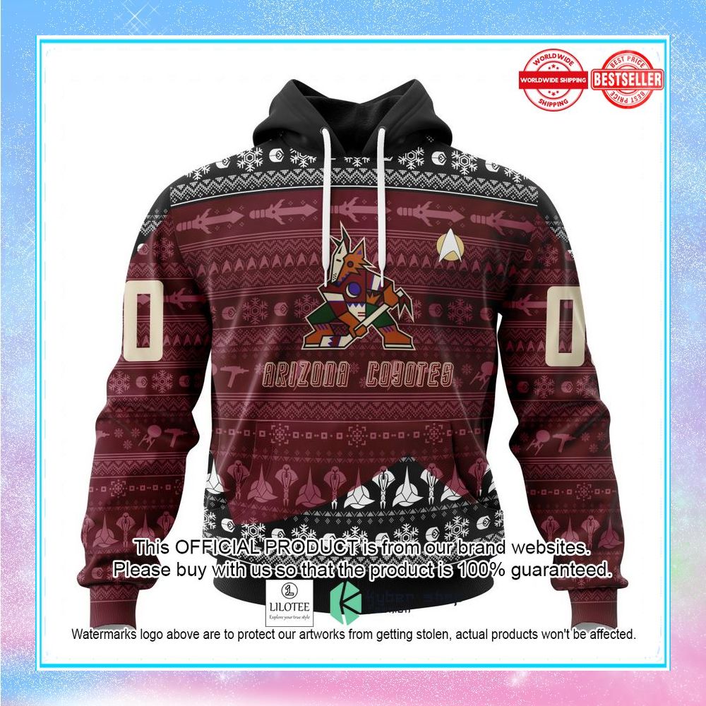 personalized nhl arizona coyotes star trek shirt hoodie 1 349
