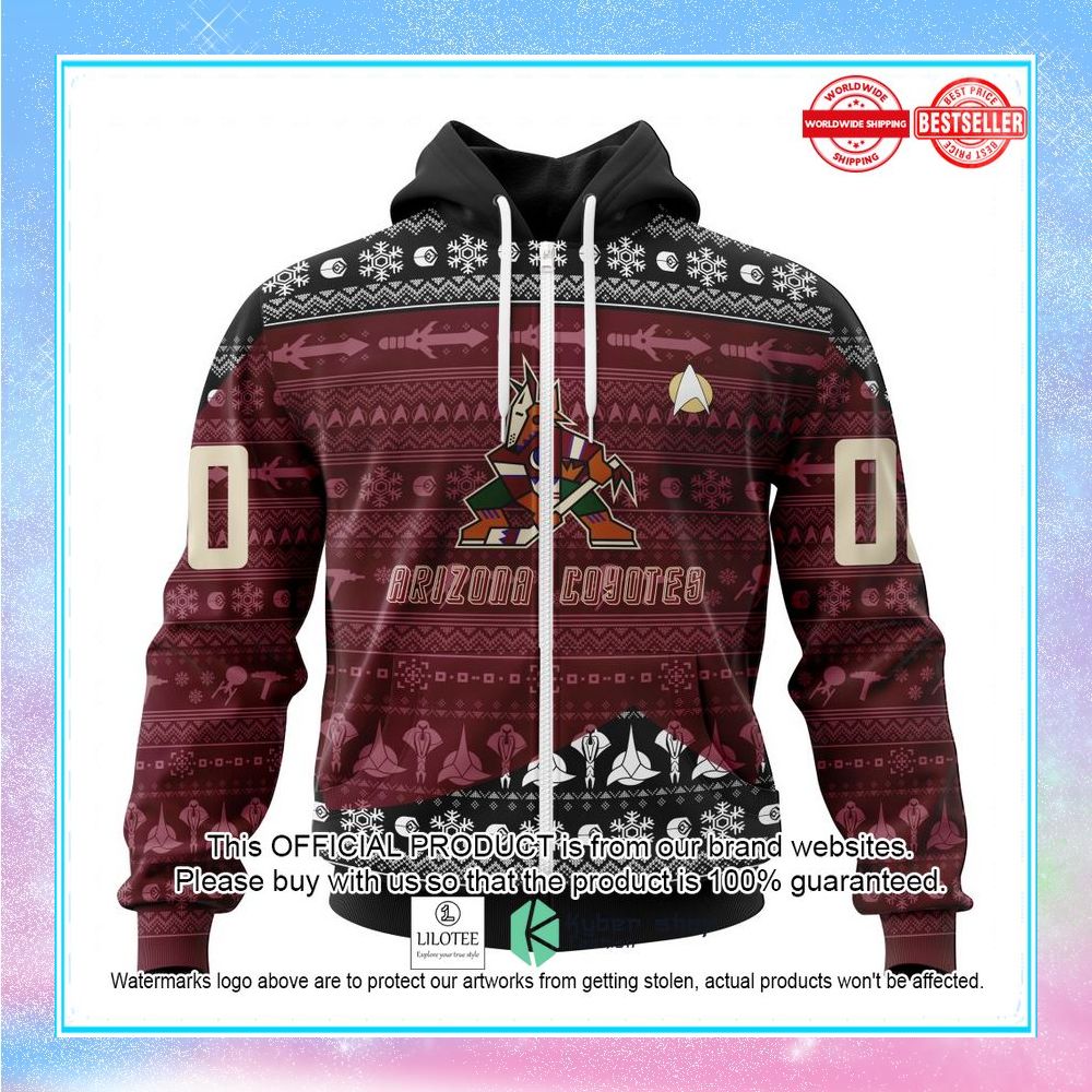 personalized nhl arizona coyotes star trek shirt hoodie 2 182