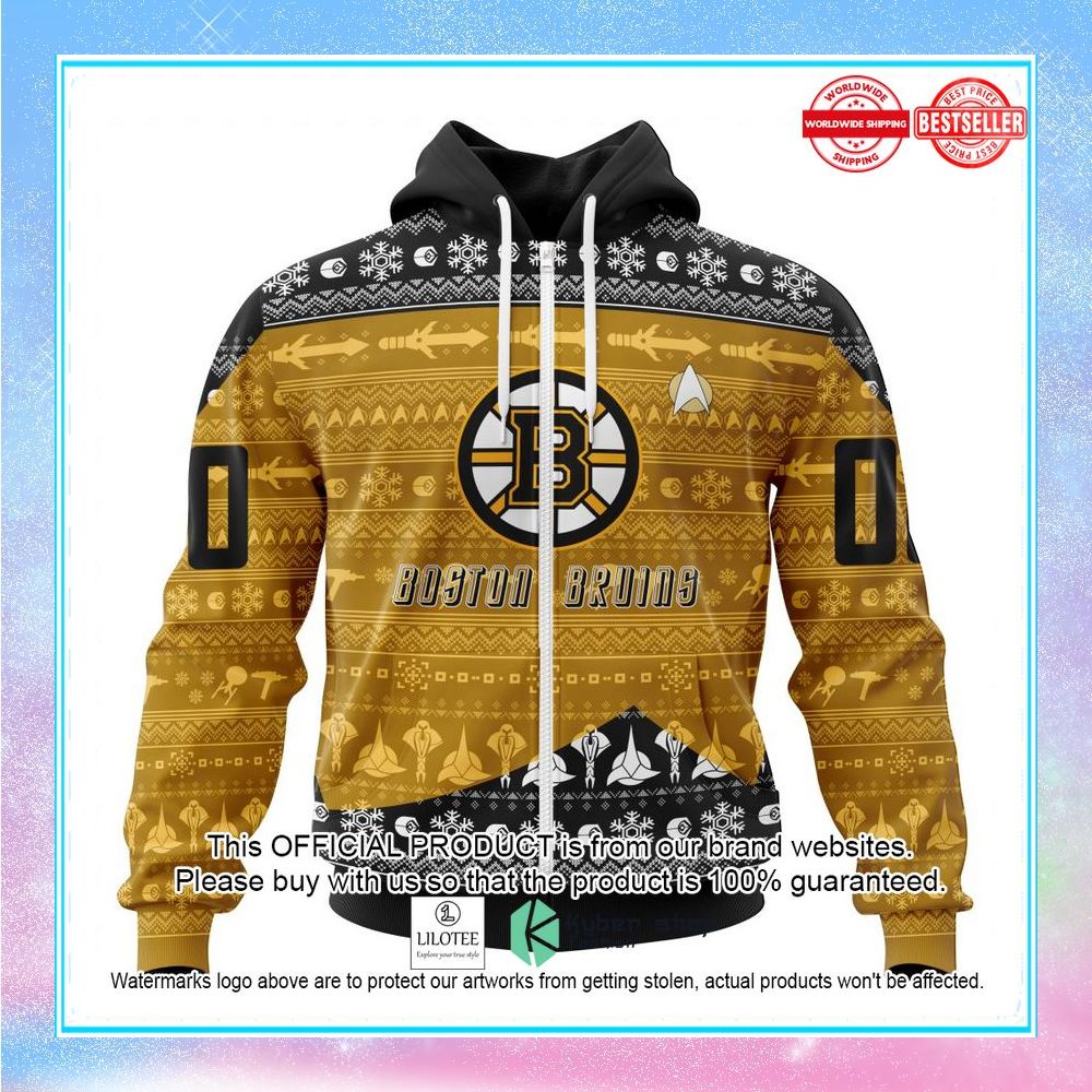 personalized nhl boston bruins star trek shirt hoodie 2 749