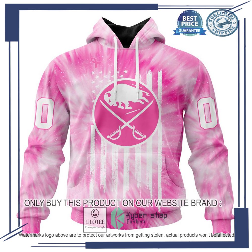Personalized NHL Buffalo Sabres Special Pink Tie Dye Hoodie, Shirt 19