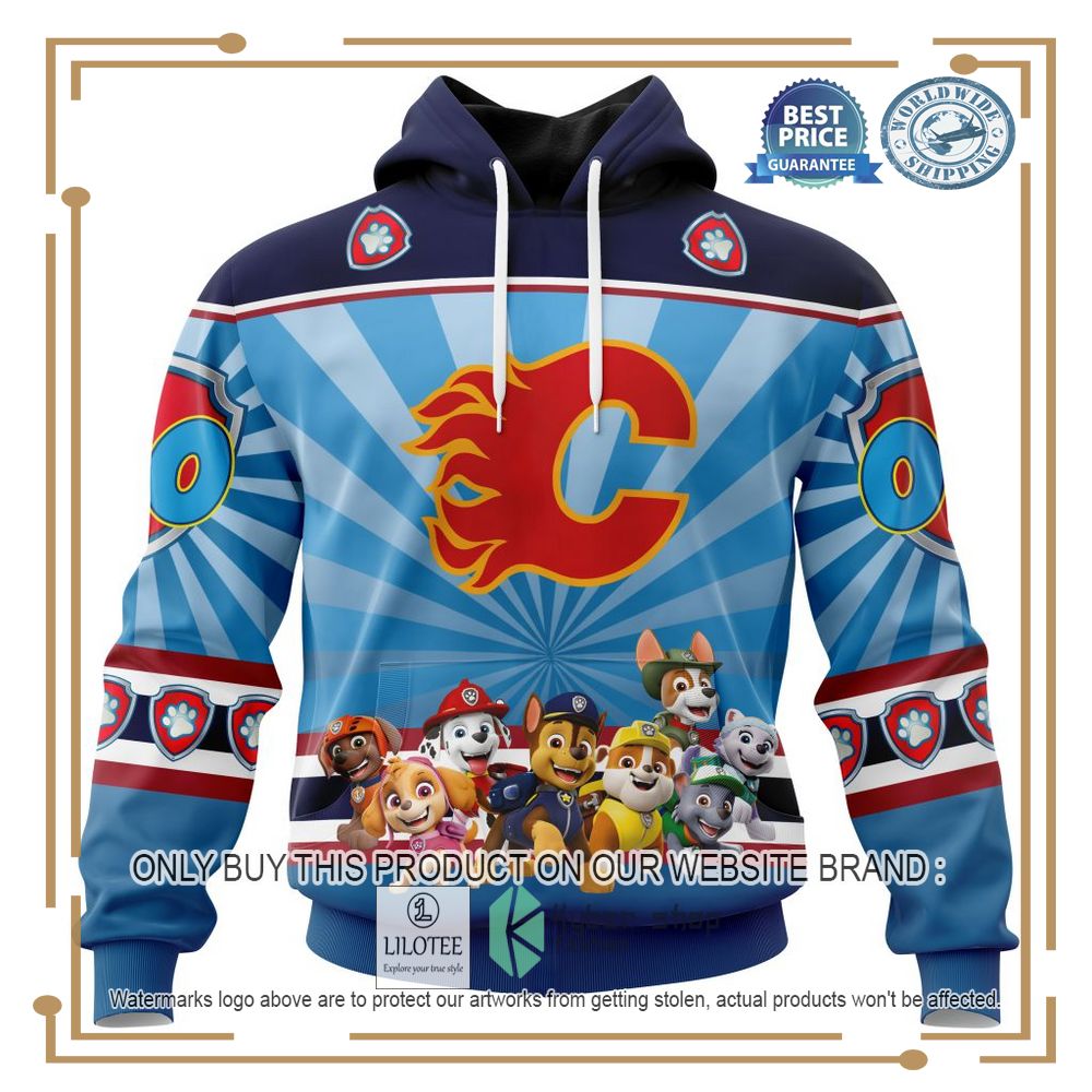 Personalized NHL Calgary Flames Special Paw Patrol 3D Shirt, Hoodie 18