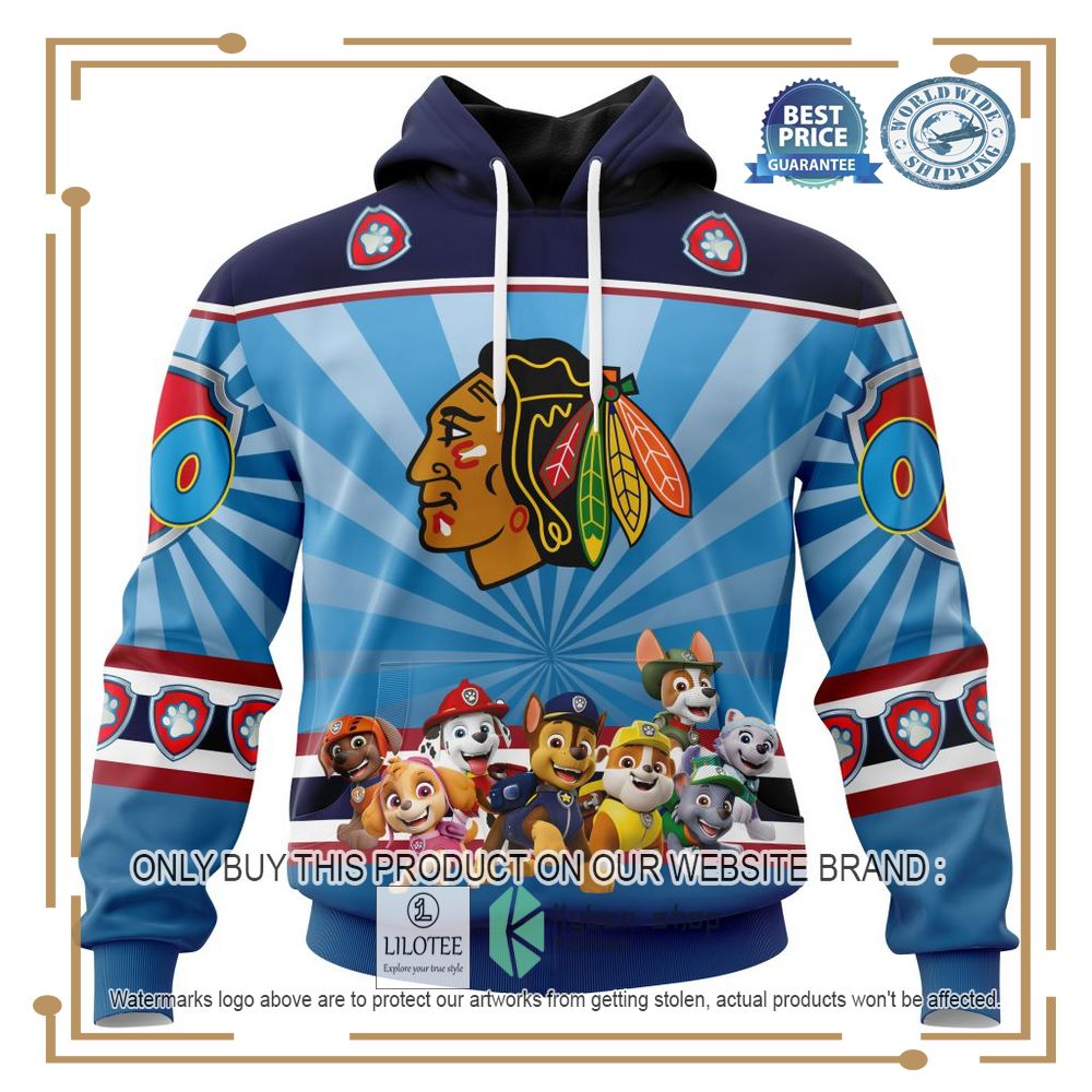 Personalized NHL Chicago Blackhawks Special Paw Patrol 3D Shirt, Hoodie 18