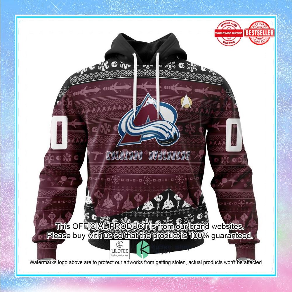 personalized nhl colorado avalanche star trek shirt hoodie 1 621