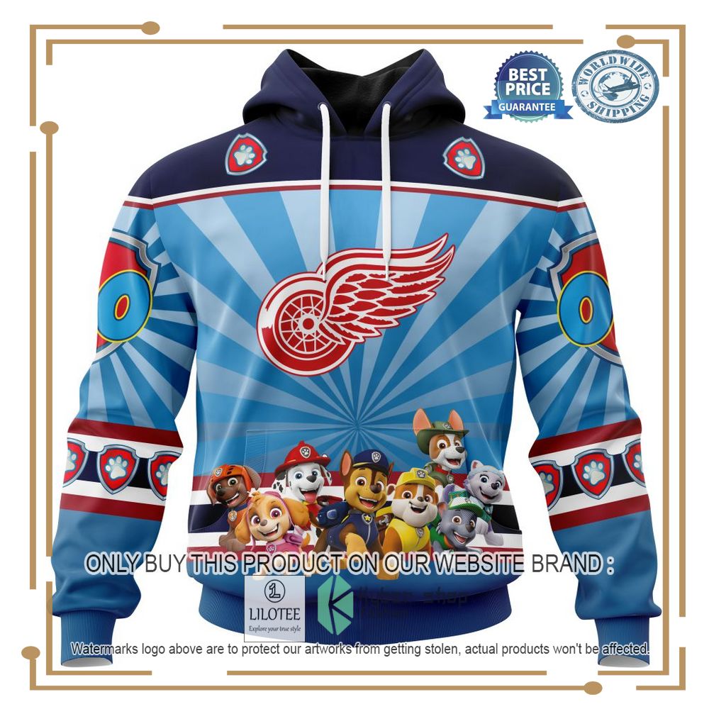Personalized NHL Detroit Red Wings Special Paw Patrol 3D Shirt, Hoodie 19