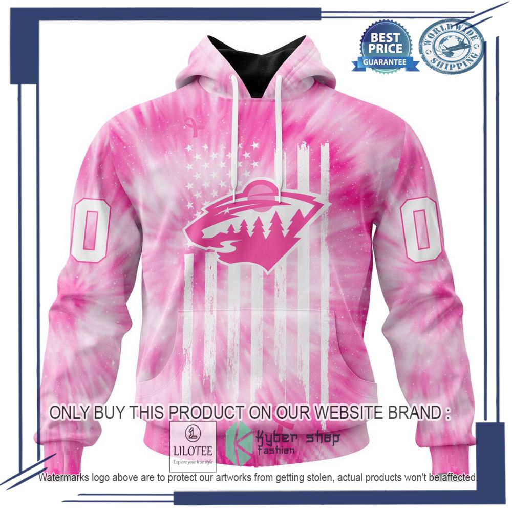 Personalized NHL Minnesota Wild Special Pink Tie Dye Hoodie, Shirt 19
