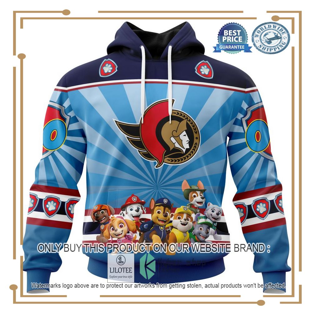 Personalized NHL Ottawa Senators Special Paw Patrol 3D Shirt, Hoodie 19