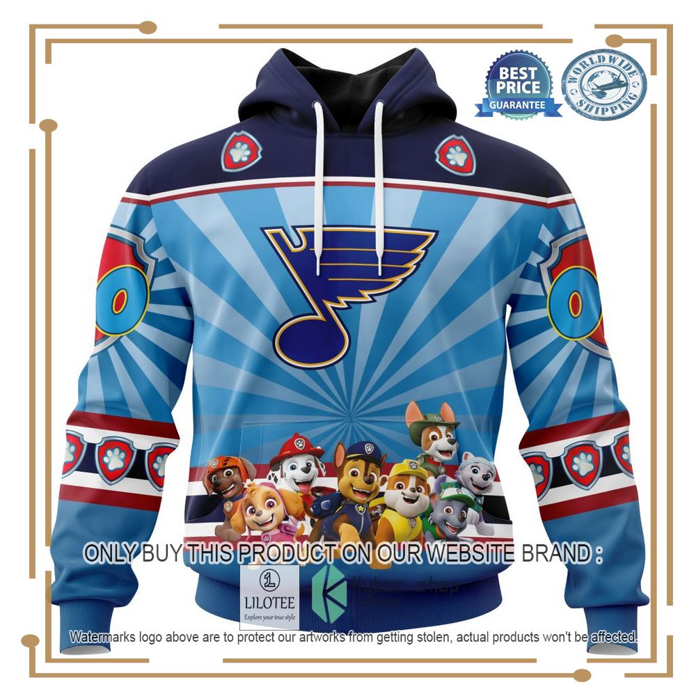 Personalized NHL St Louis Blues Special Paw Patrol 3D Shirt, Hoodie 19