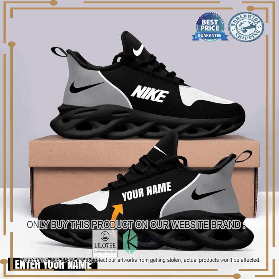 personalized nike black clunky max soul shoes 1 56249