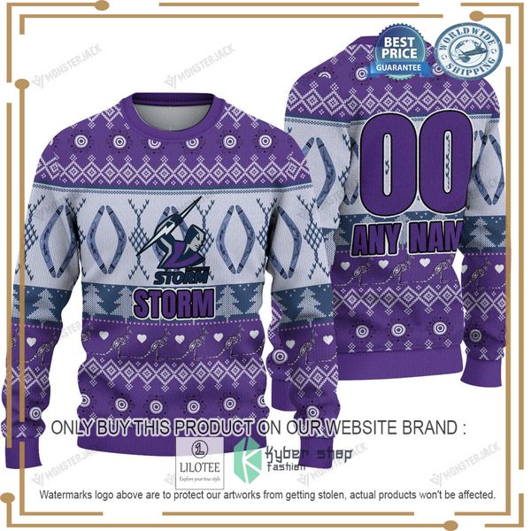 personalized nrl melbourne storm christmas sweater 1 80341