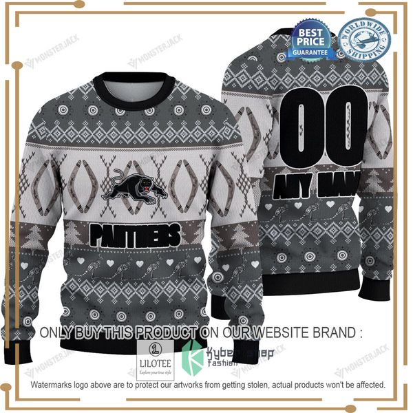personalized nrl penrith panthers christmas sweater 1 28196