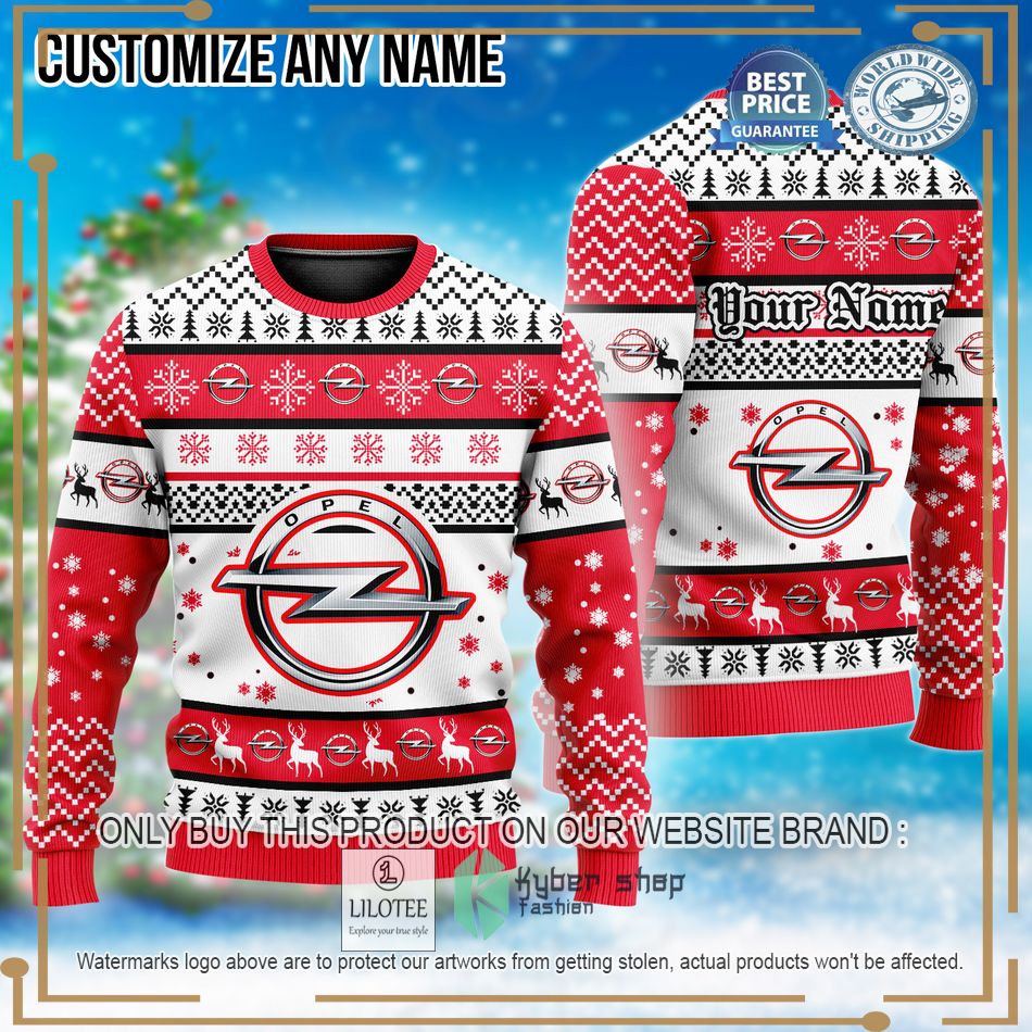 personalized opel custom ugly christmas sweater 1 52112
